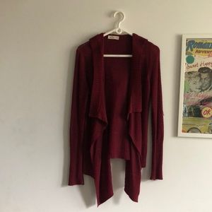 Red/Burgundy Hollister coat.